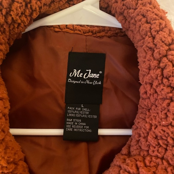 Rusty red soft comfy Sherpa , L - Picture 5 of 5